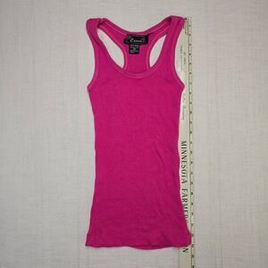 VTG 1980s Ice Cream Muscle Tank Top Hot Pink Men's Medium Ribbed Racerback Beach